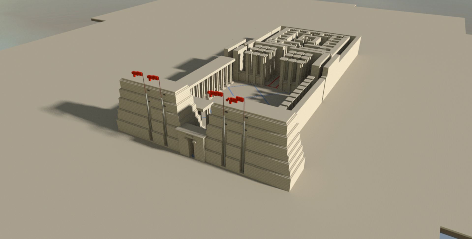 Minecraft 麦块世界与真实世界中的文明古遗迹