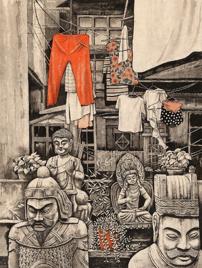 中国元素绘画作品 插画师 Sveta Dorosheva_新浪新闻