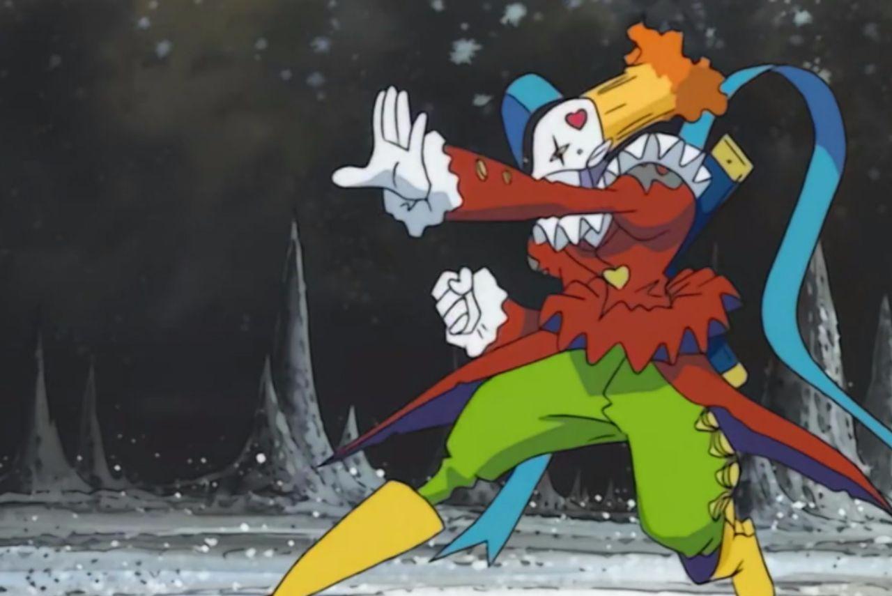 数码宝贝小丑皇进化后是什么四圣兽一起上撑不过三分钟