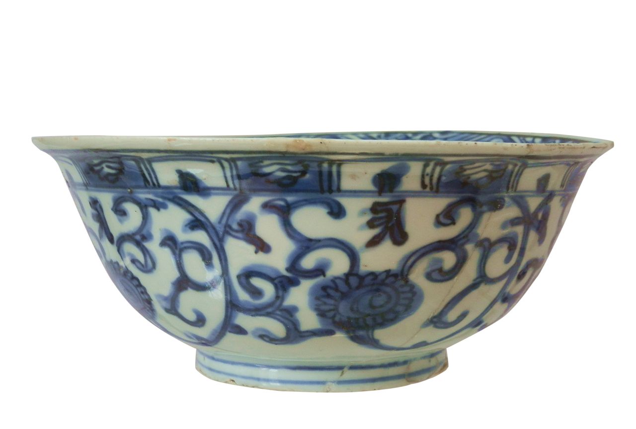 游河南洛阳的博物馆,看明代各式青花碗!虽是民窑品,却很珍贵!