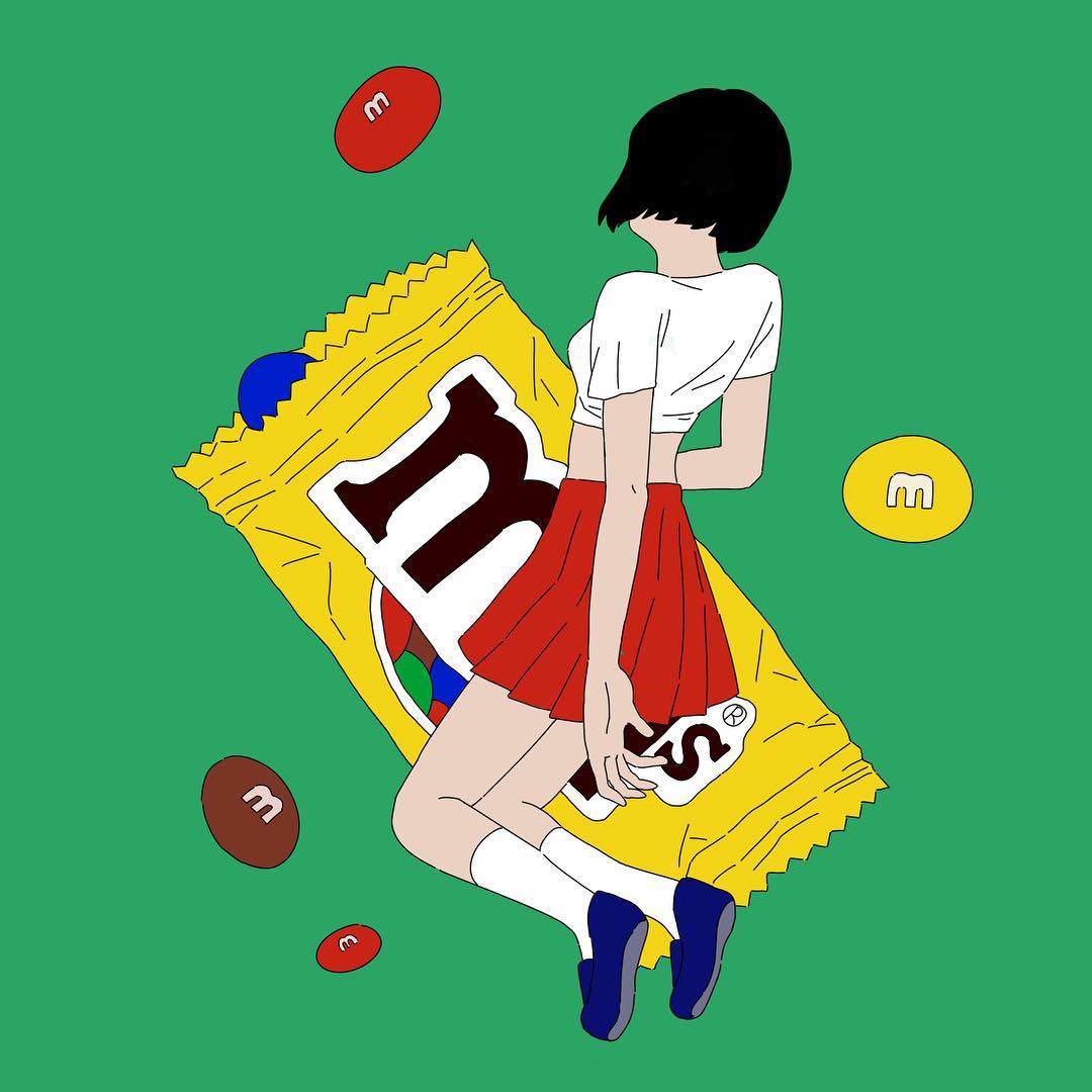 冬天里的甜蜜草莓少女