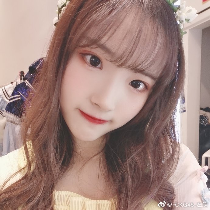偶像美少女-ckg48-左欣可爱美照欣赏