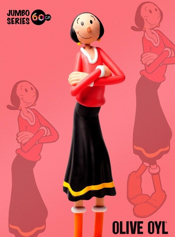 爱玩:zcwo 大力水手 奥利佛 olive 90周年 62cm高