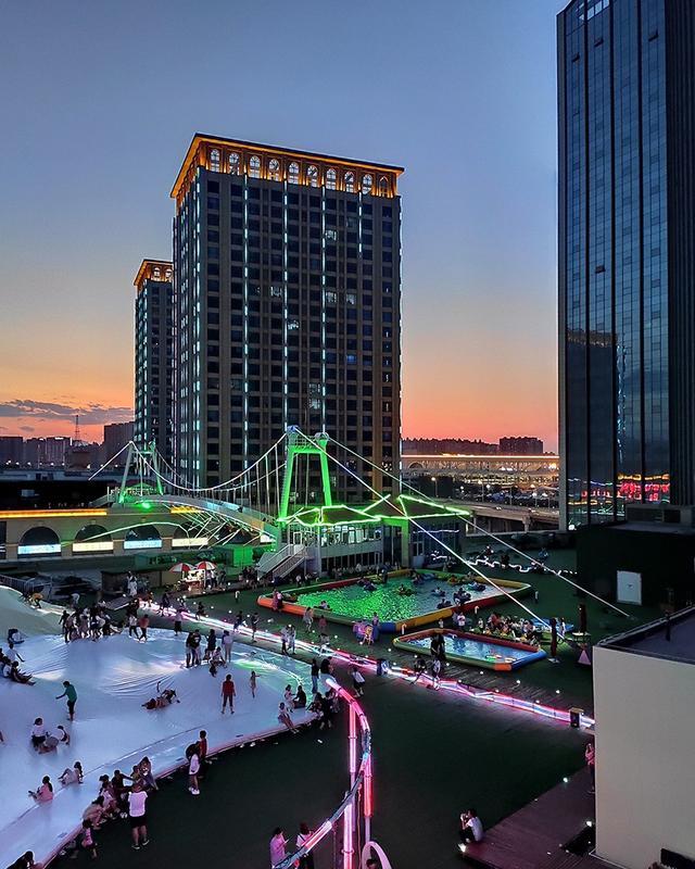 周末傍晚打卡石家庄天空之城,看看30元四项游乐设施门票值不值