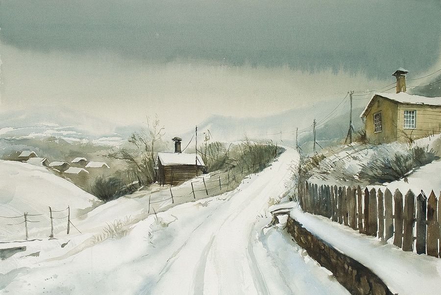 手法独特值得借鉴乌克兰水彩画家列夫卡普兰作品赏析