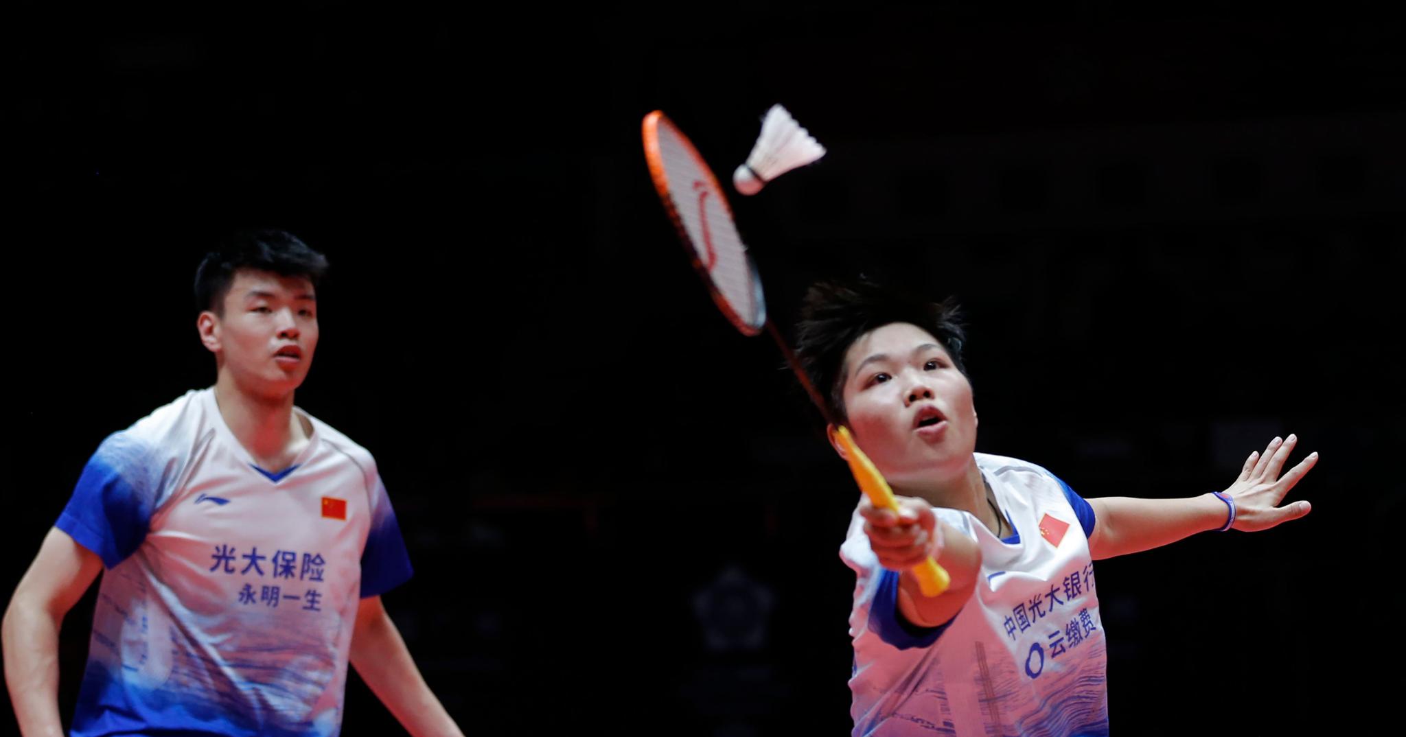 羽毛球——世界巡回赛总决赛:王懿律/黄东萍胜德查波尔/沙西丽