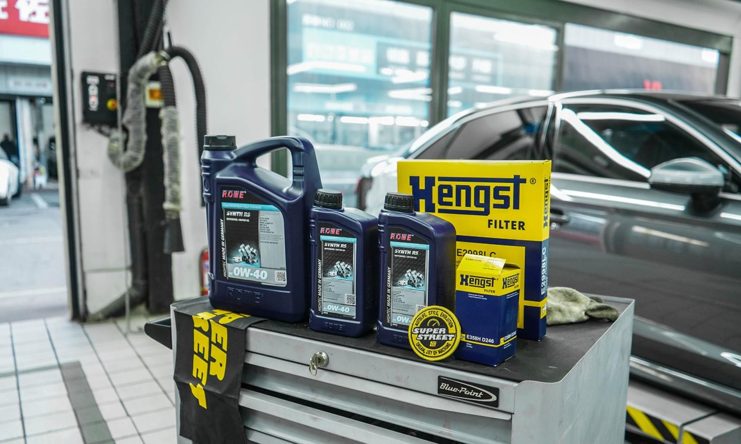 superstreet保养日记-高尔夫7gti更换rowe德威0w-40机油