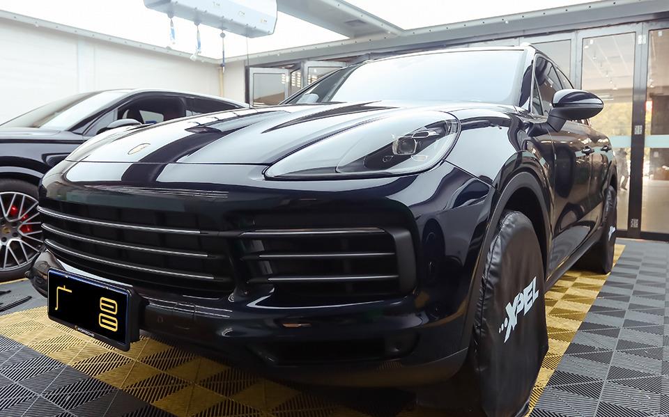 19午夜蓝卡宴贴xpel隐形车衣