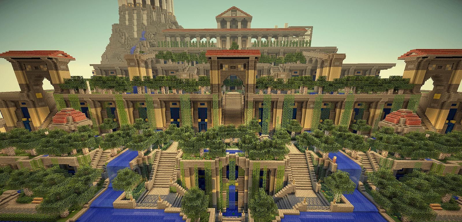 Minecraft 麦块世界与真实世界中的文明古遗迹