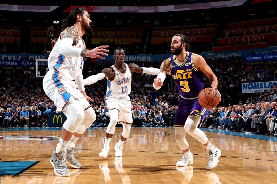 2018/19nba常规赛:雷霆主场122-113击败爵士