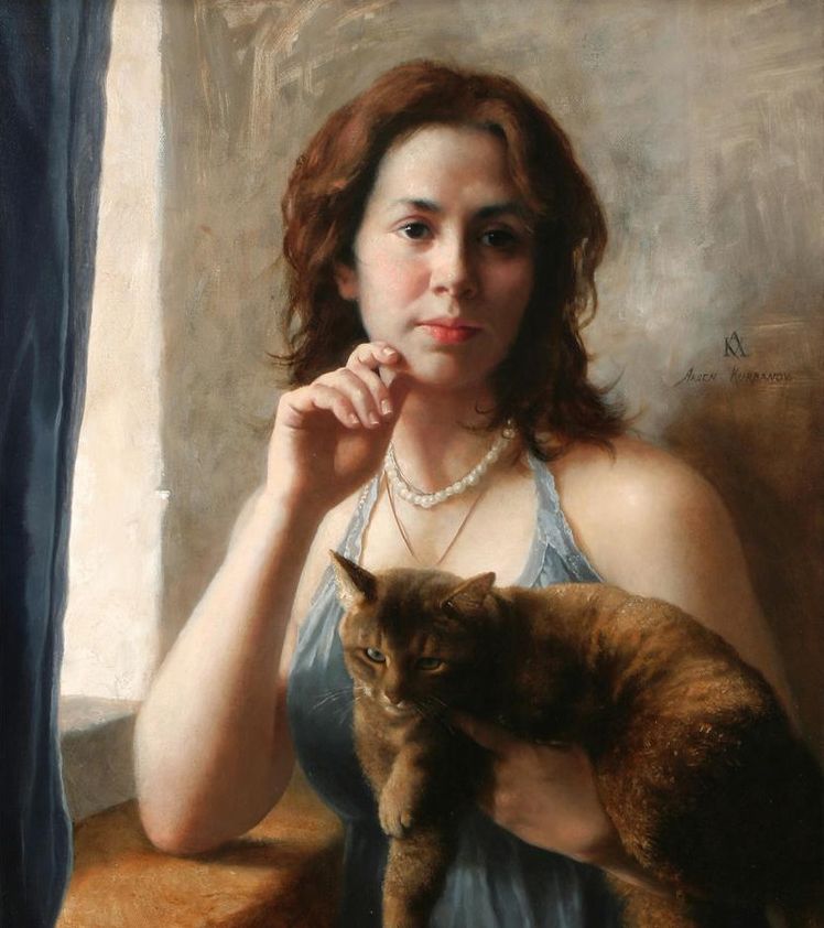 俄罗斯画家arsen kurbanov肖像画作品欣赏