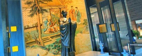 寺内"取经之路"展现了玄奘,法显,朱士行,义净四大西行求法代表人物