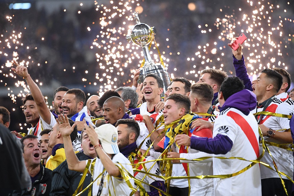 2018南美解放者杯决赛河床以53胜博卡夺得冠军第4次捧杯