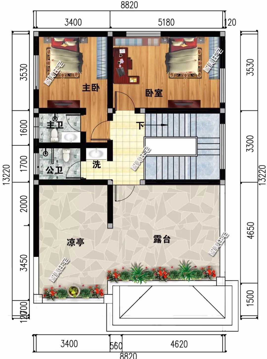 宽8-9米的自建房,造价30万,这颜值神仙看了也要夸