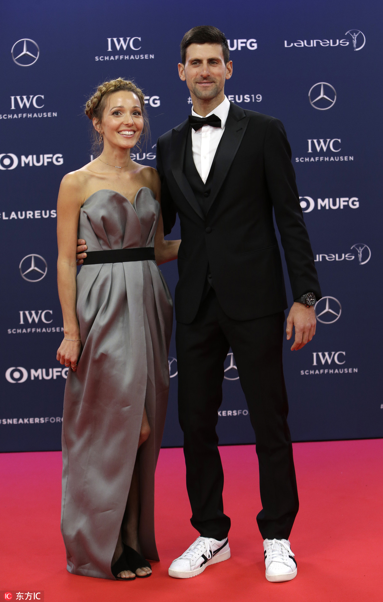 德约科维奇第四次荣膺劳伦斯奖 亲吻美妻羡煞旁人|德约科维奇|伊莲娜