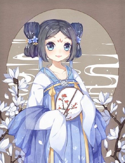 可爱古风动漫女孩图片