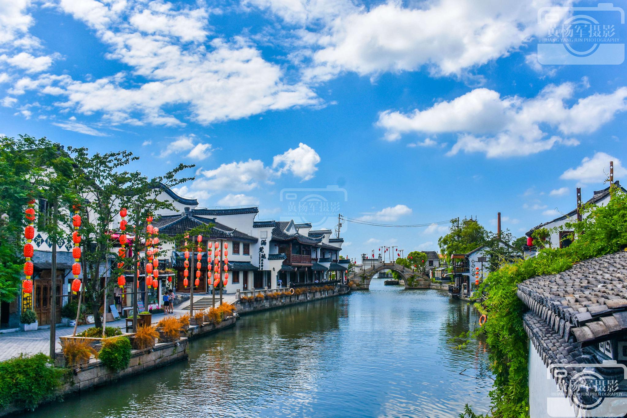 嘉善县西塘古镇的水乡风光