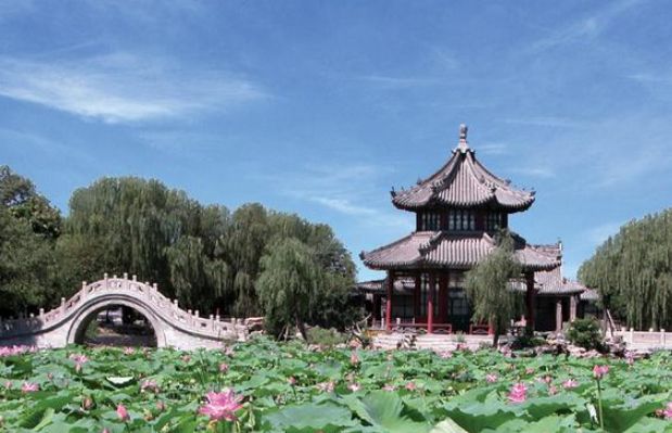 保定古城八景之一——美丽的保定古莲花池！