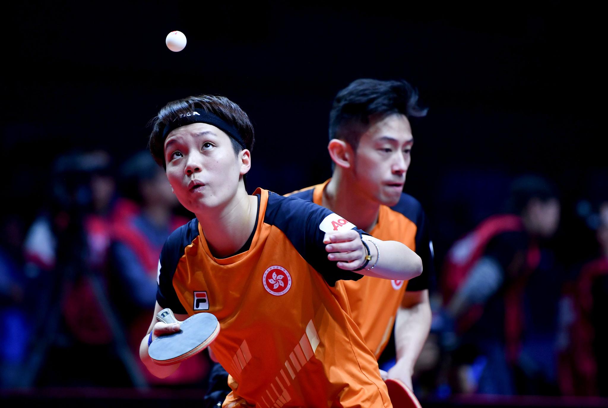 乒乓球——世界巡回赛总决赛:黄镇廷/杜凯琹晋级四强