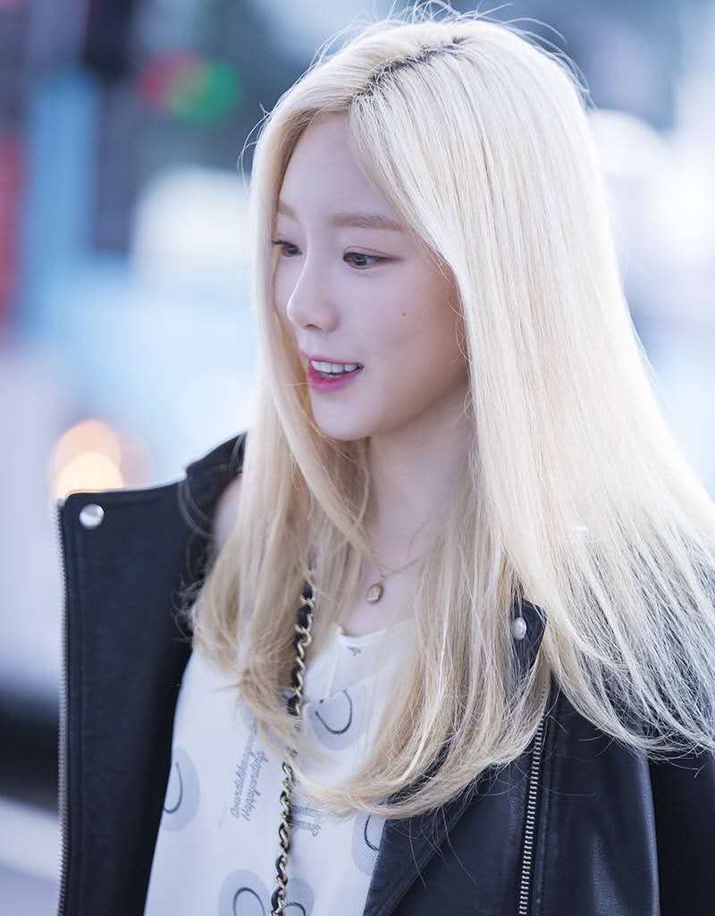 金发的金泰妍真是仙女下凡她的私服也太好看了品味也超好