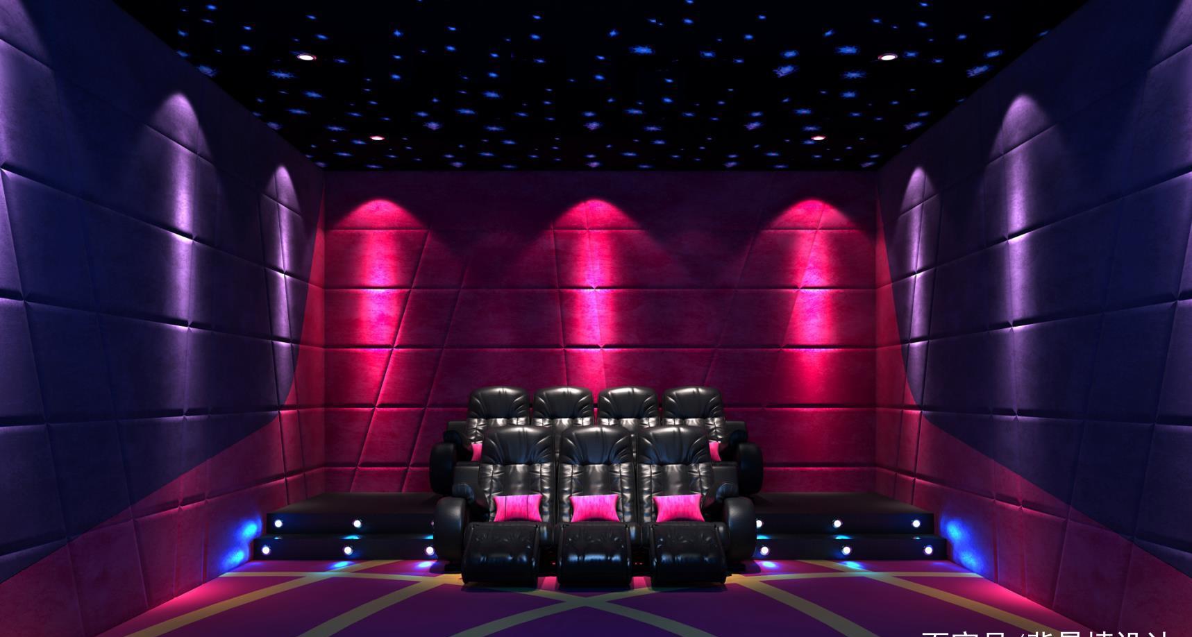 背景墙大全:电影院吸音软包背景墙装修效果图,防火阻燃软包定制