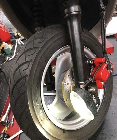 雅马哈巧格100鼓刹改碟刹超详细改装作业分享-新浪汽车