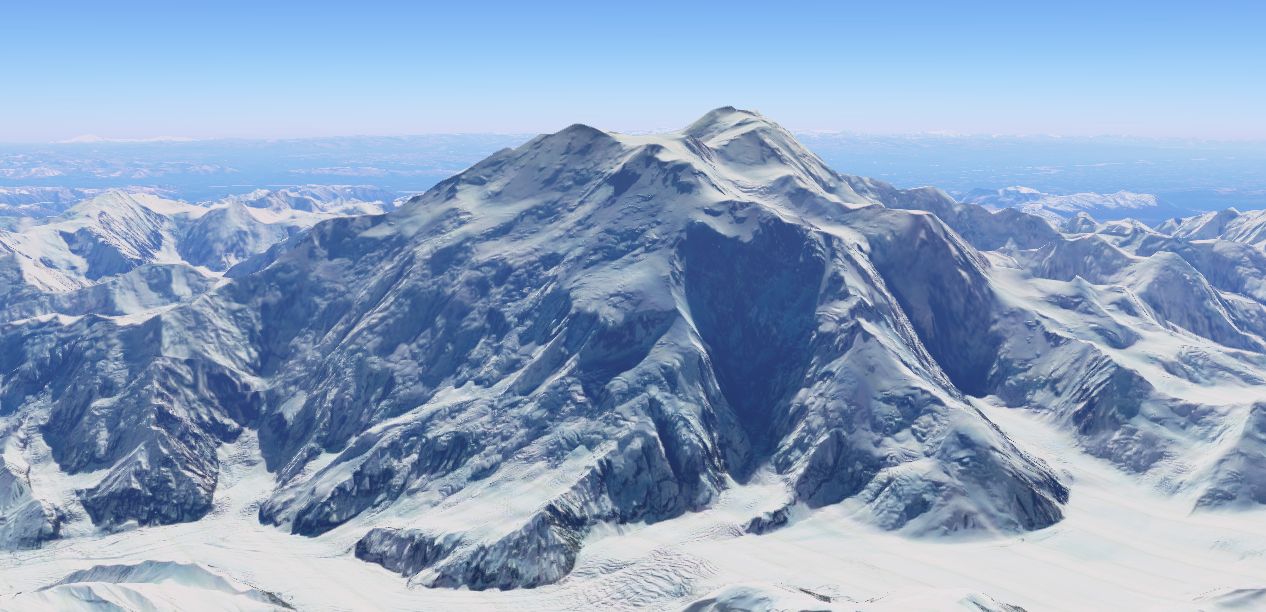 北美洲最高的山图片