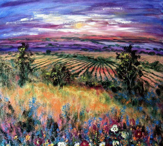 色彩明艳的风景画,jean vadal smith油画作品欣赏|梦幻|美景|作品欣赏