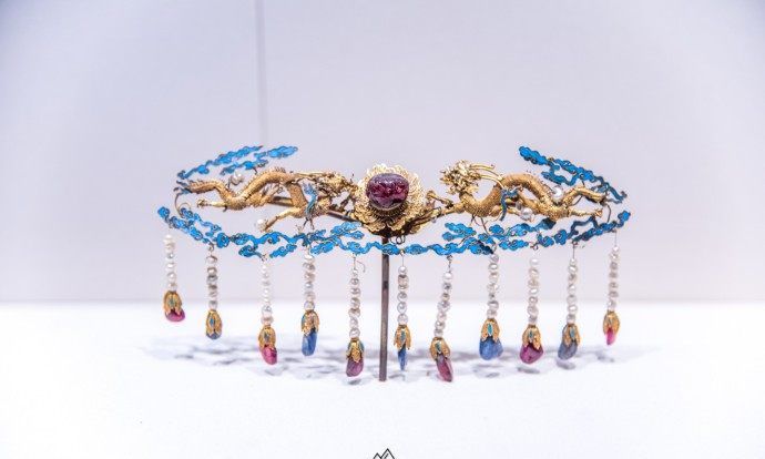 故宫博物院藏的清代宫廷珠宝首饰,古代的簪子好看到爆哭!