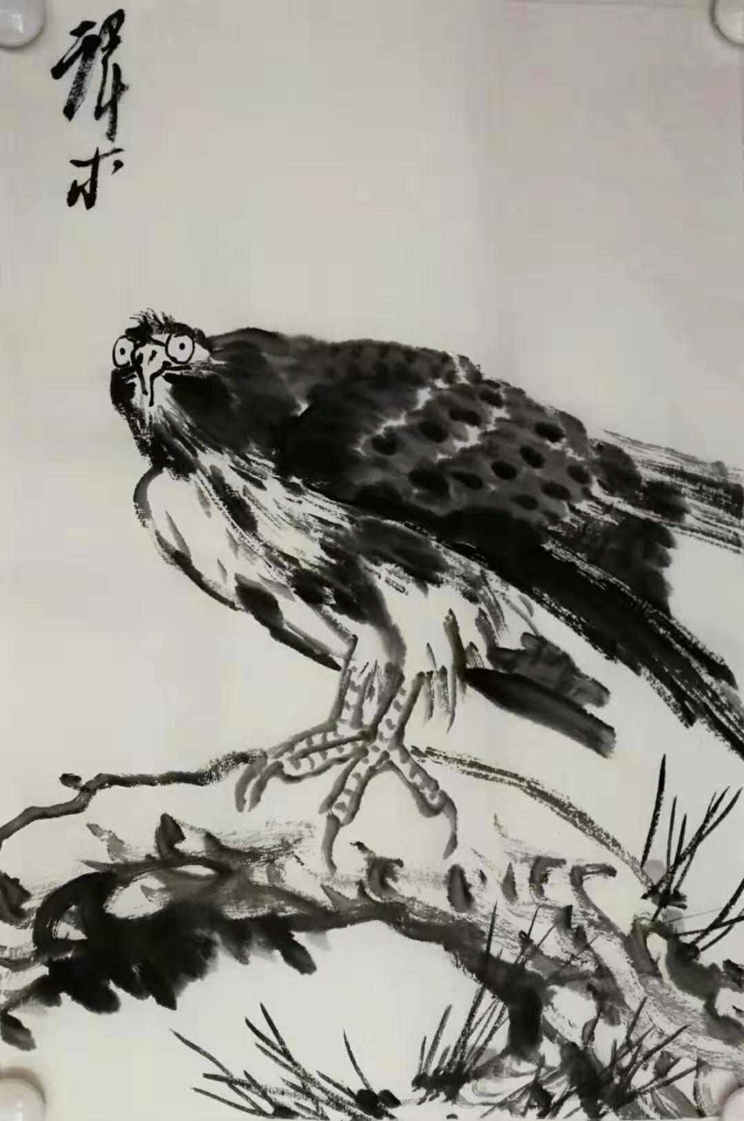 欣赏译木老师画作有感简约而不简单