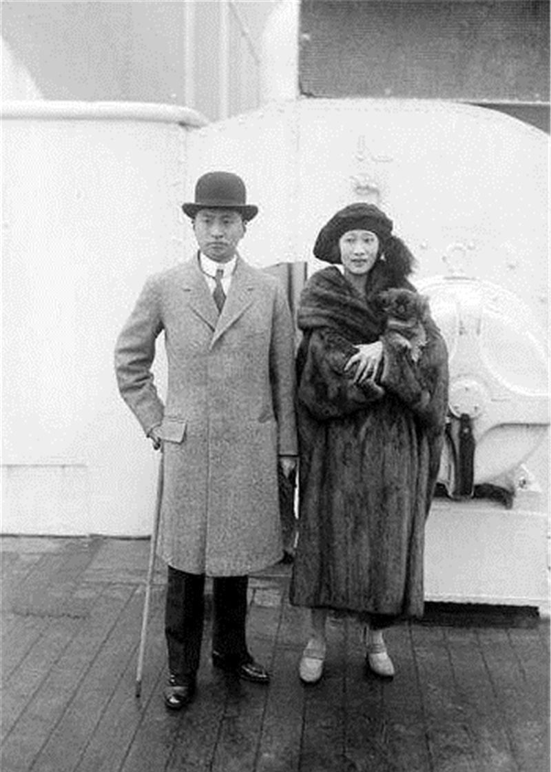 老照片:她是黄蕙兰,民国最会打扮的女人,外交总长顾维钧的太太_高清