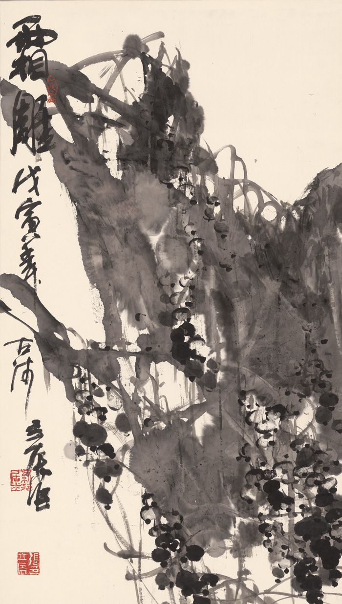笔墨恣肆厚重豪放张立辰大写意花鸟作品欣赏