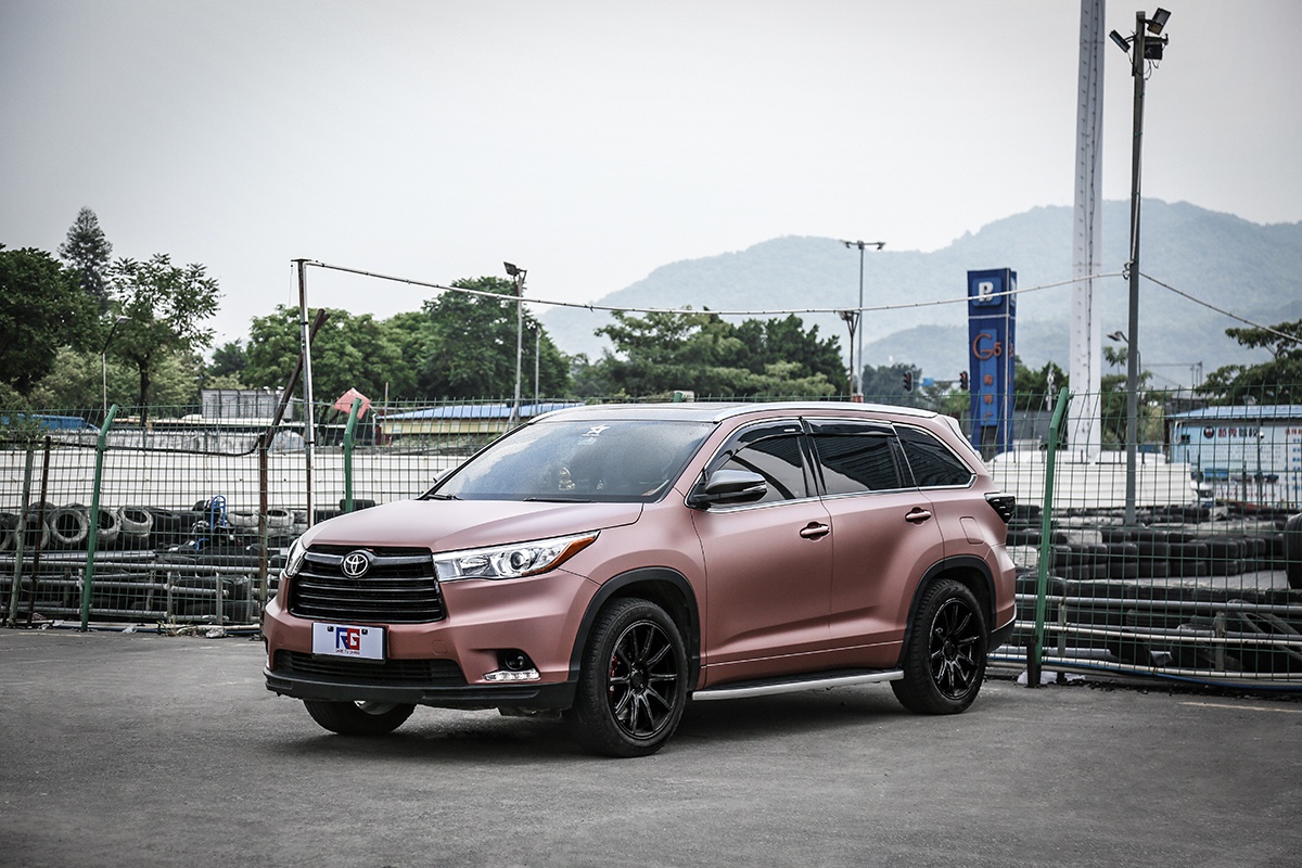 丰田汉兰达车身改色 rg瑞集改色膜广州总店出品