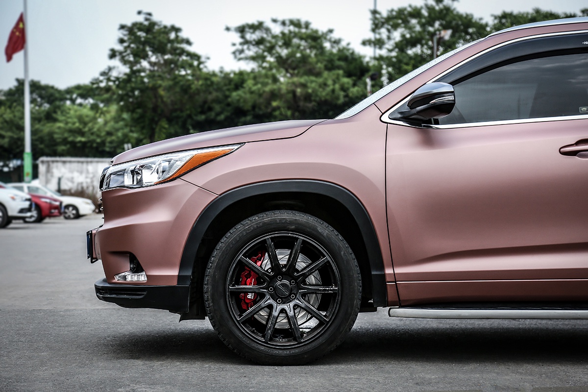 丰田汉兰达车身改色 rg瑞集改色膜广州总店出品