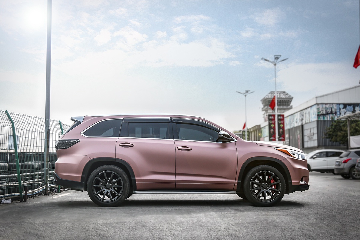 丰田汉兰达车身改色 rg瑞集改色膜广州总店出品