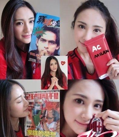 初三,因为和朋友一起看球,杨姗姗迷上了足球,她成为来了ac米兰的铁杆