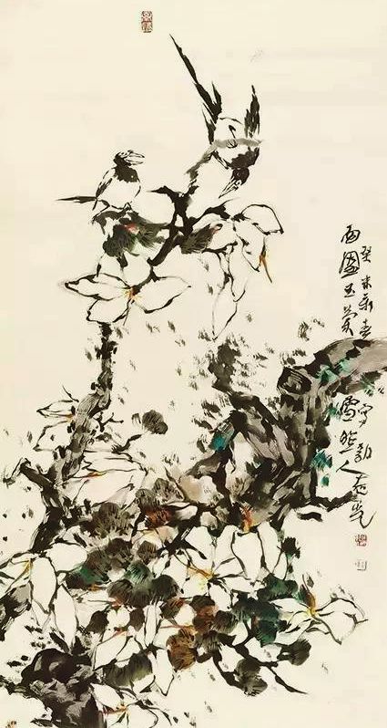 苍润淋漓刚柔相济郭志光写意花鸟画作品欣赏