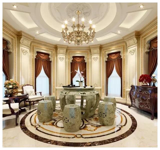三个欧式豪宅大理石整装设计案例，简直不要太美