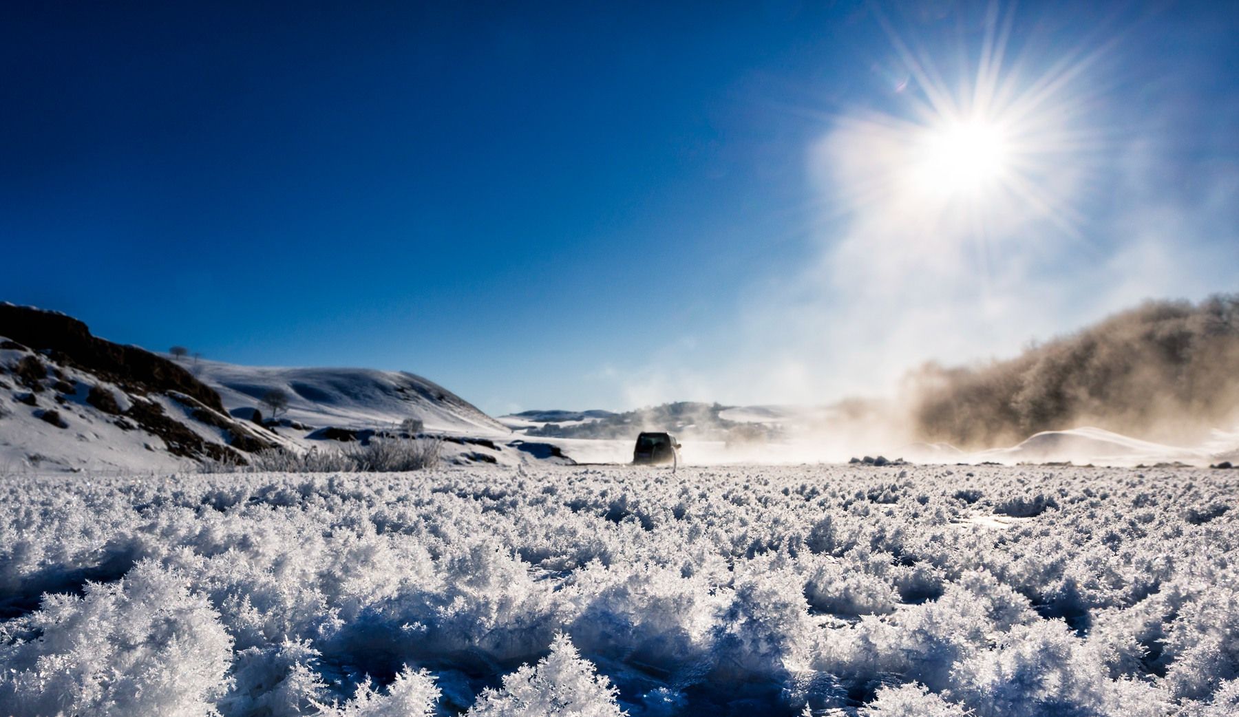 荡涤心灵的纯净,树挂与冰花的世界