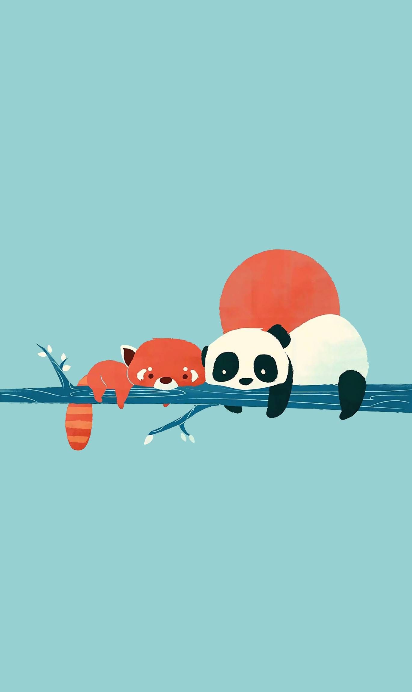 简约插画手机锁屏壁纸