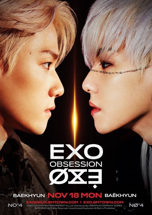 EXO成员边伯贤公开第6张专辑《OBSESSION》预告图片 关注出众的视觉效果