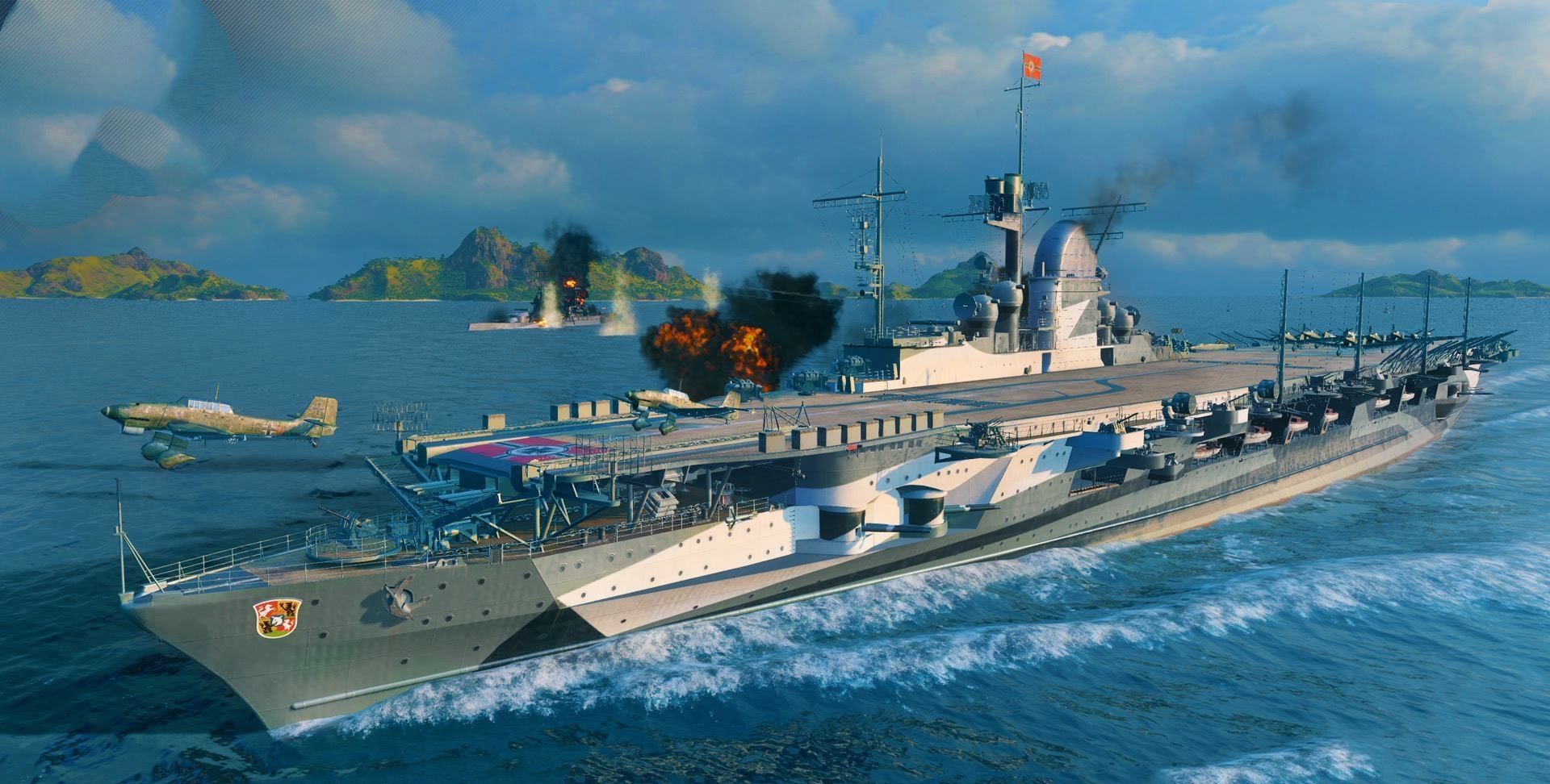 谁说纳粹没有航空母舰 看看这一艘命运多舛的齐柏林伯爵号航母|雷德尔