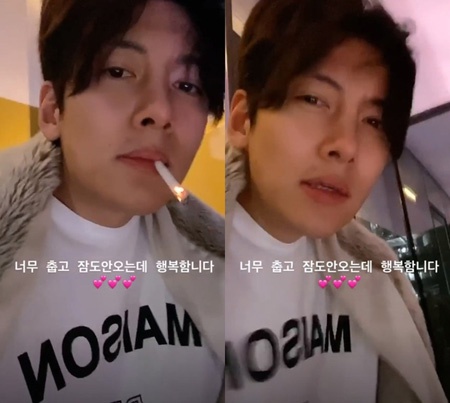 演员池昌旭在SNS公开的吸烟照片成为话题