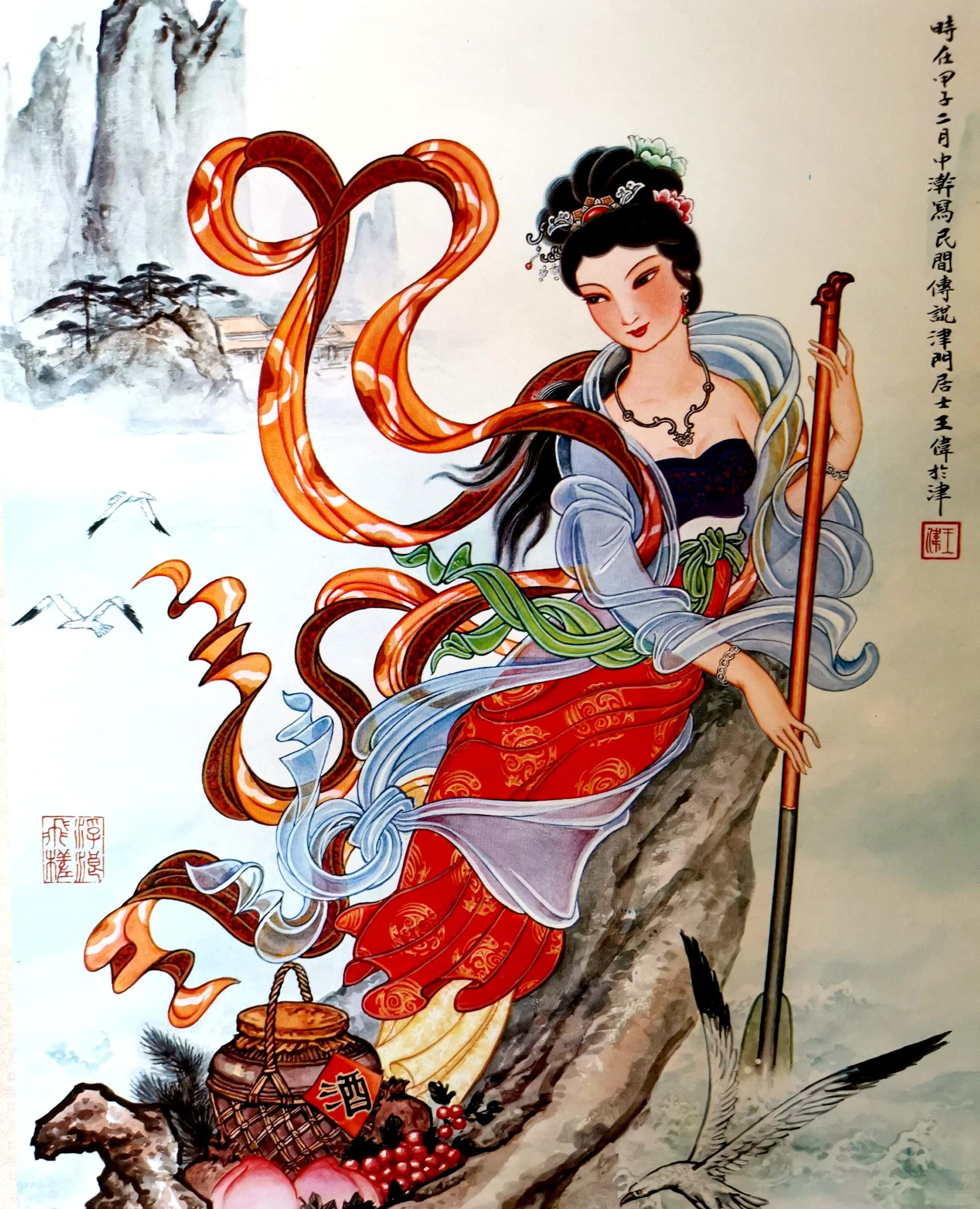 1986年老挂历画家王伟画收藏30年啦怀念么