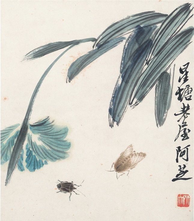 齐白石可惜无声系列的画作各种昆虫在他手里都是惟妙惟肖