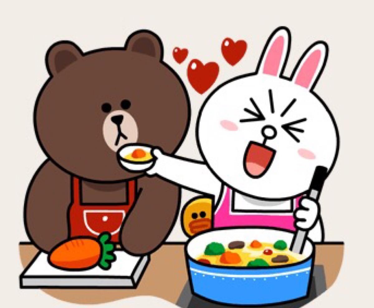 布朗熊和可妮兔的爱情故事图集|布朗|line town|爱情故事_新浪新闻