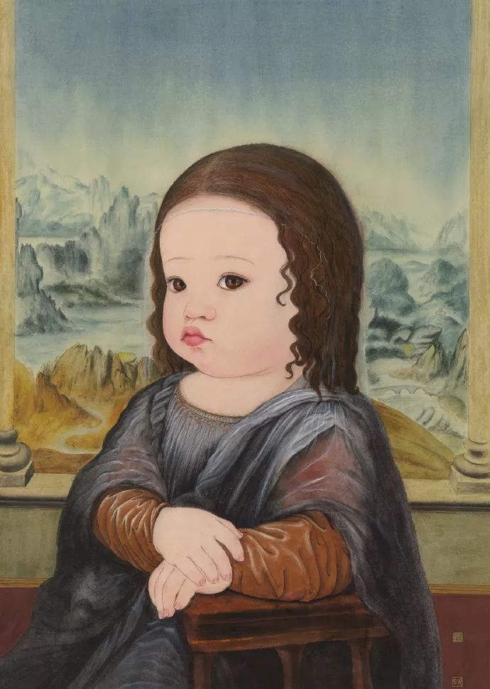 蒙娜丽莎萌化了:假如世界名画的人物变成萌宝!