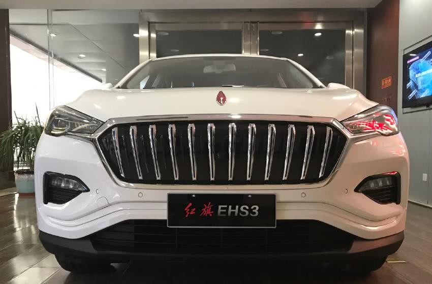 首台红旗ehs3到店实拍新车标高雅大气
