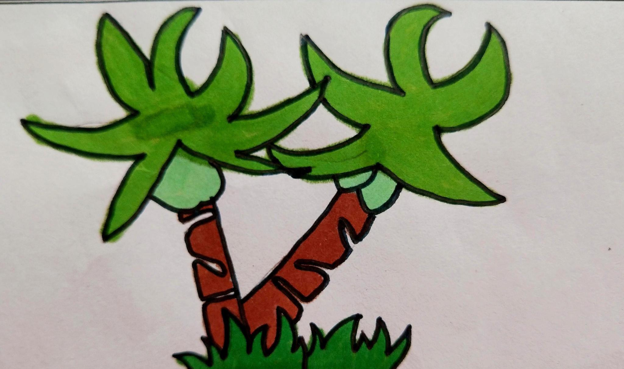 儿童画大树,绿之源头,地球卫士,我们一起画起来!