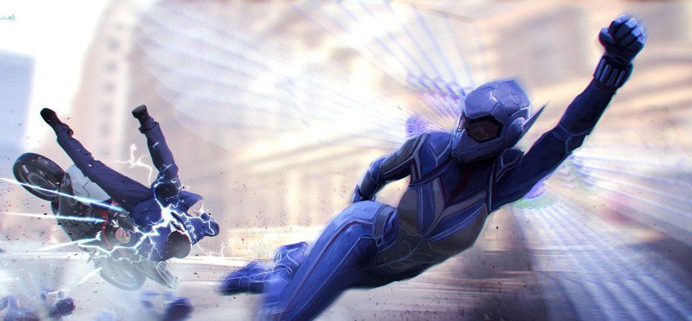 漫威壁纸,蚁人身披紫色战衣酷炫了!